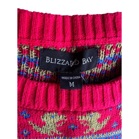 Blizzard Bay Kids Boy T REX Dinosaurs Embroidered Christmas Sweater Size Medium - Picture 3 of 7